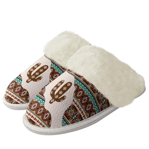 Slippers for Women Men Comfort Slip On Winter Warm House Shoes Unisex Lightweight Non Skid Plush Slipper Flats for Bath Hotel Home Non Skid Rubber Sole