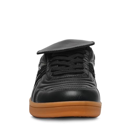 Steve Madden Women's Madrid Sneaker, Black, 6