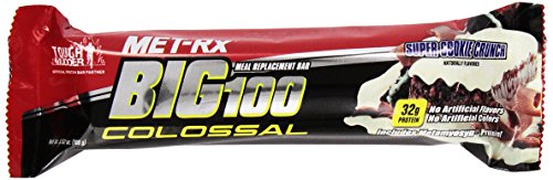 Barra de reemplazo de comida Met-RX Big 100, sabor cookie, 12 unidades miniatura 1