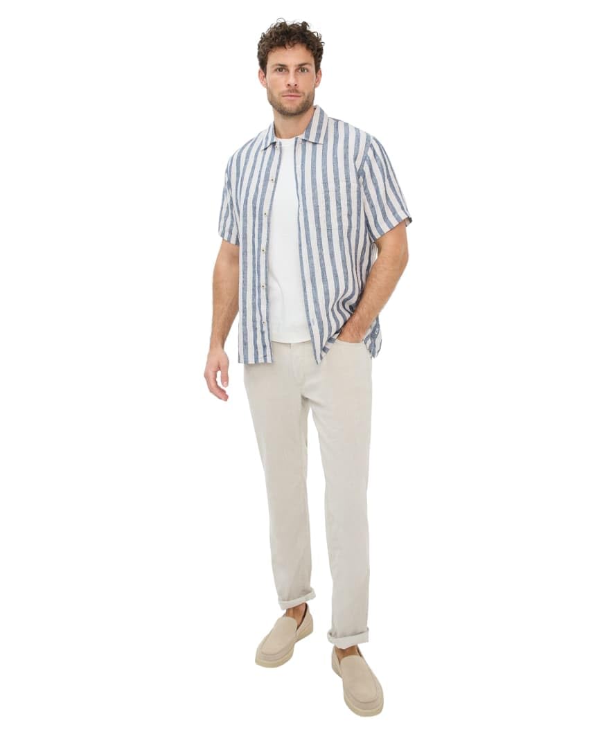 Brax Herren Hose Style Cooper L Linen Cotton Strecht