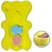 HALLO Soft Infant Bath Sponge Skid Proof Baby Bath Mat Newborn Odor Free (Yellow)