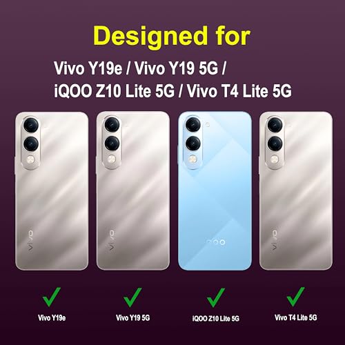 Image of amazon basics Back Case Cover for Vivo Y19e | Compatible for Vivo Y19e Back Cover | Liquid Silicon Magic Case with Camera Protection | Lavender