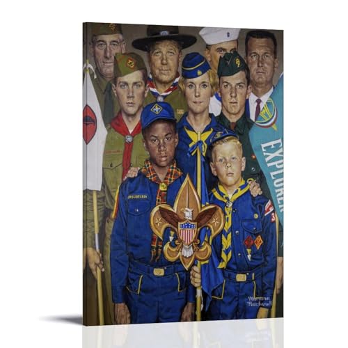 Poster Norman Rockwell pour habiller un mur vide avec style retro