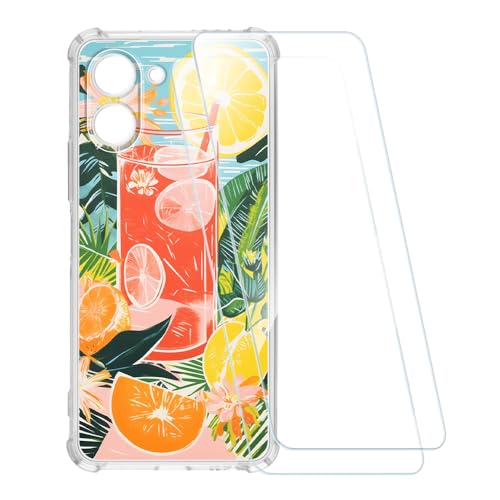 ESACMOT �v�����g�P�[�X + 2�������K���X�t�B���� Tecno Spark Go 3 4G 2026 �Ƃ̌݊�������, �Ռ��z���\�t�g�J�o�[ HD�N���A (�T�}�[�^�C��)