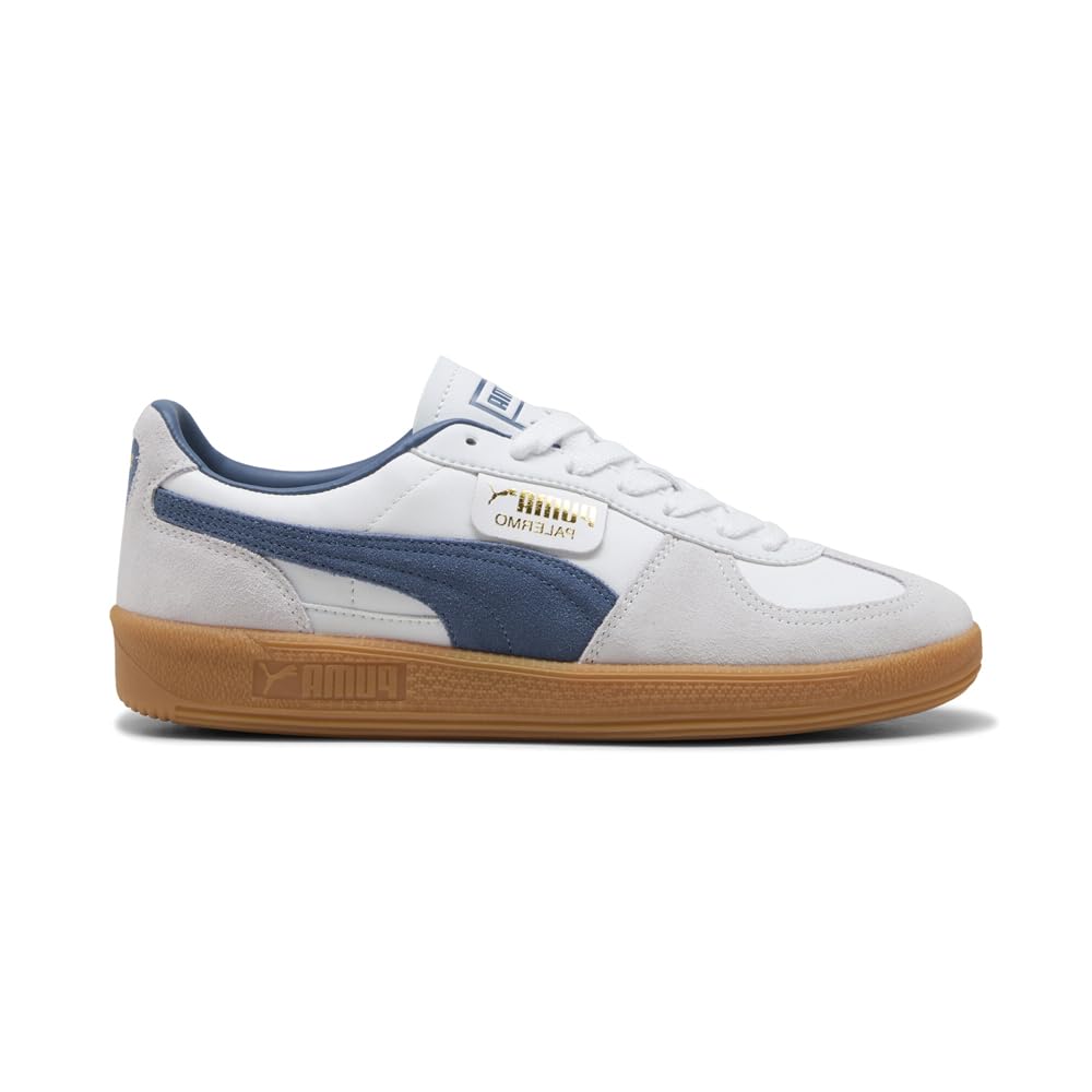 PUMA Mens Palermo Leather Lace Up Sneakers Shoes Casual - White - Size 8 M