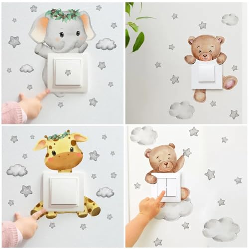 Vinilo Decorativo DOUKI Animales Acuarela para Pared miniatura 7