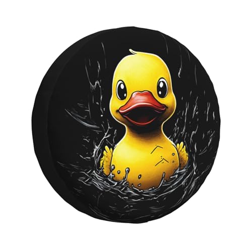 Image of Funny Duck Spare Tire Cover Weatherproof Universal Wheel Protectors Cute Duck Wheel Covers for Rv Camper Travel Trailer SUV Truck 15 Inch