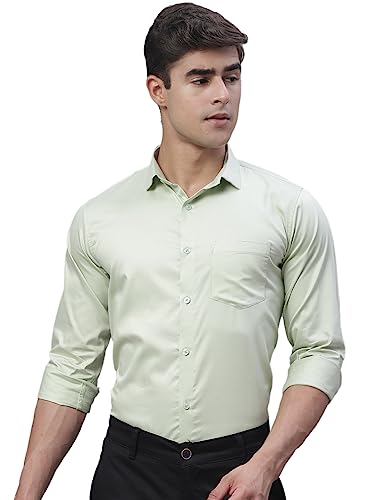 Image of Majestic Man Slim Fit Satin Cotton Formal Shirt for Men