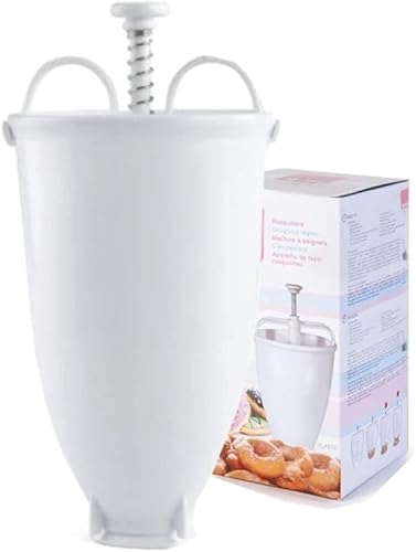 Imagen de Rosquillera Manual Repostería Casera Fácil Donuts Beignets Plástico Receta Incluida Cocina Doméstica Postres Molde Pastelería Máquina Mini Moldeador Fáciles Rápidos Preparar Rellenar Decorar