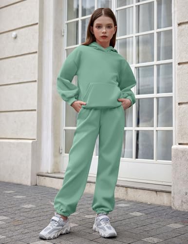 Image of Arshinet Girls 2 Piece Outfits Oversized Sweatshirt and Sweatpant Sweatsuit