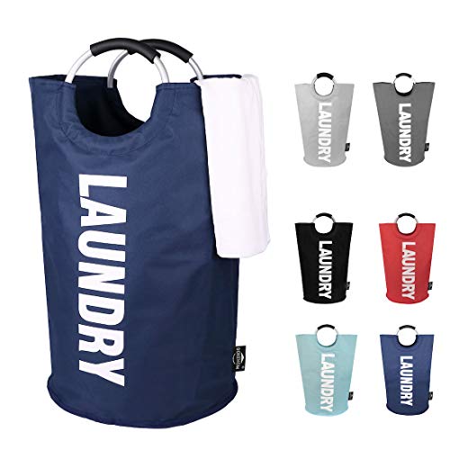 DOKEHOM 82L Large Laundry Basket (6 Colors) with Coin Pocket, Collapsible Fabric Laundry