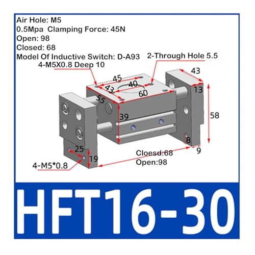 Vérin pneumatique à pince HFT16x30 : Finissez-en avec les erreurs de serrage - 2