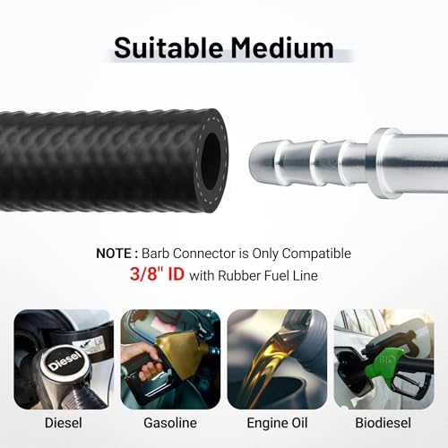 Image of EVIL ENERGY 5 /16 SAE quick-disconnect male to 3 /8 hose barb Fittings