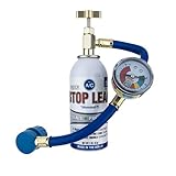 Blueseal Quick A/C Stop Leak - 2oz w/Reusable Hose & Gauge for R134a Automotive Systems