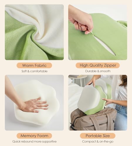 Image of Memory Foam Pregnancy Pillows for Sleeping, Side Sleeper Maternity Pillow Support for Back Belly HIPS, Adjustable Wedge Pillow for Pregnant Women, Side Sleeping Pregnant Pillows with Pillowcase