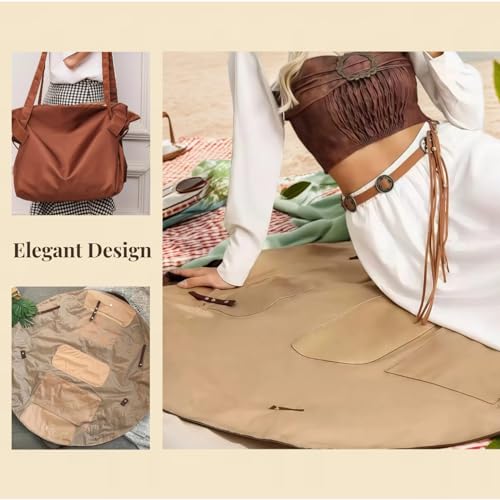 Collapsible Tote Bag 2-Pack, Foldable Waterproof Reusable Storage Organizer with Pouch for Shopping, Travel, Gym, Camping3