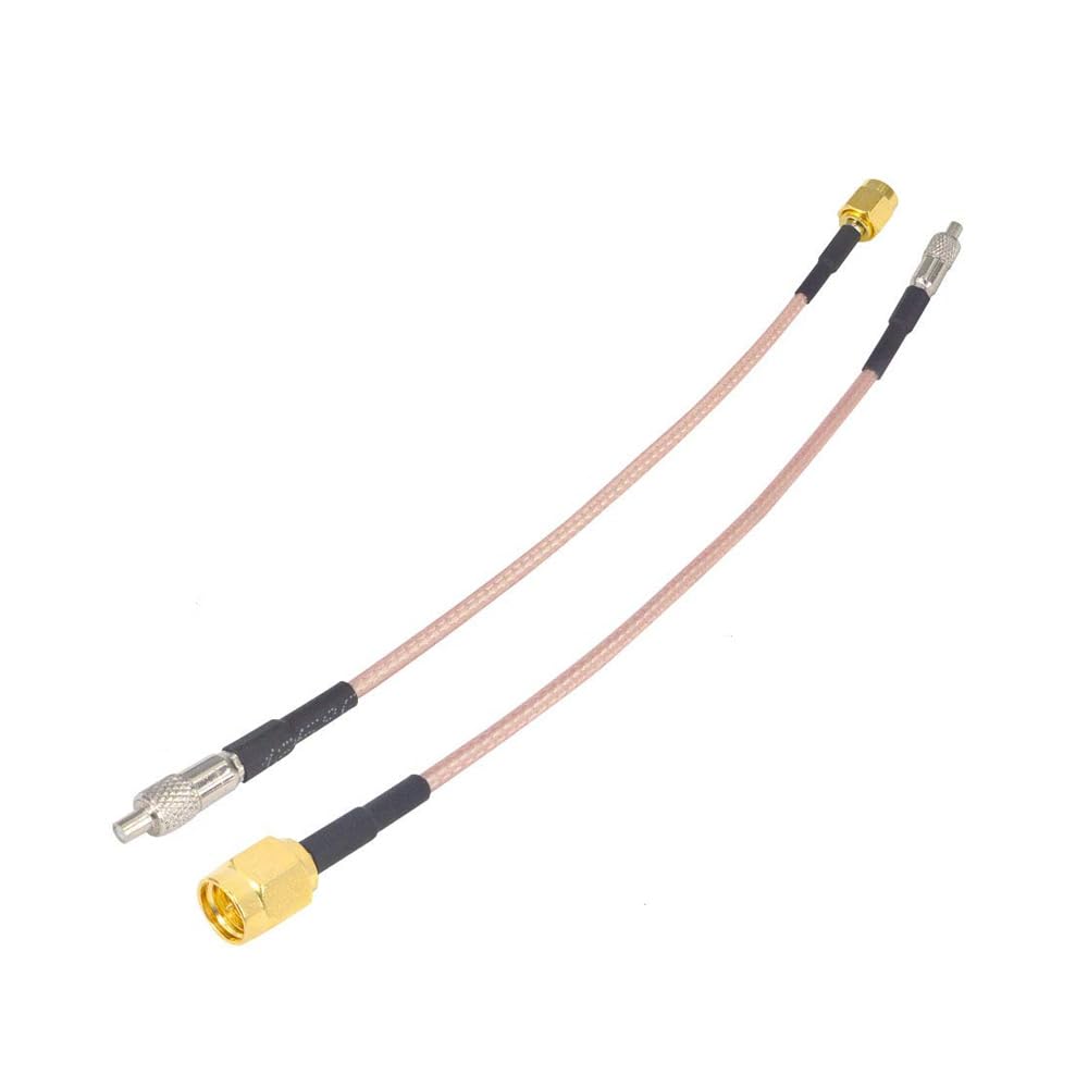 Boobrie SMA Male to TS9 Female Adapter Cable 15CM TS9 Female to SMA Male RG316 Coaxial Cable Low Loss Antenna Cable for 3G 4G LTE Hotspot Router WiFi Pack of 2
