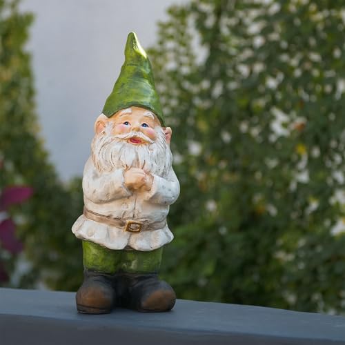 Alpinecorporation12talloutdoorgardengnomefoldinghandsyardstatuedecoration  Urban Country Home Decor Alpine corporation 12 tall outdoor garden gnome folding hands yard statue decoration  urban country home decor