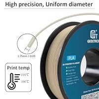 GEEETECH Filament PLA 1.75mm for 3D Drucker 1kg Spool, Holz – Ansicht 2