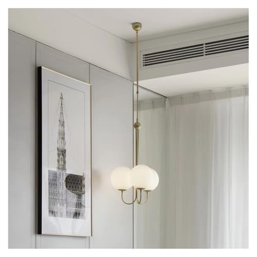 Lustre suspendu avec boules de verre pour plafond de salle à manger et cuisine