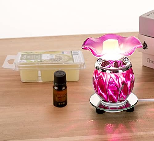 HUNANBANG 3 in 1 Electric Oil Warmer Scented Warmer Candle Wax Melt Warmer Fragrance Oil Burner(LW-Purple2) - Thumbnail 4