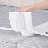 WINSOON Twin to King Bed Bridge: Twin Bed Connector to Make a King - Split King Mattress Gap Filler with Straps - One-Piece 25D Foam Bed Converter with Washable Cover (10 Inch Bed Bridge Set)