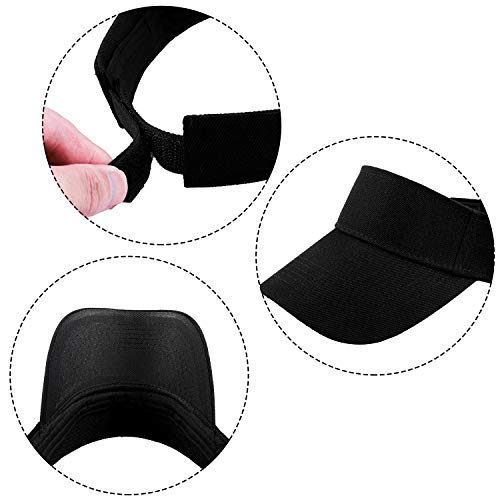 Aodaer 5 Pack Cotton Sun Visor Hats Adjustable Sports Sun Visors For Women Men Outdoor #TOP3