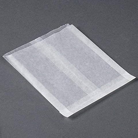 Dry Waxed Paper Bag, 1000 Gusseted Glassine Lined Paper Gourmet Bags 6 x 7 x 3/4, (1000) Cover
