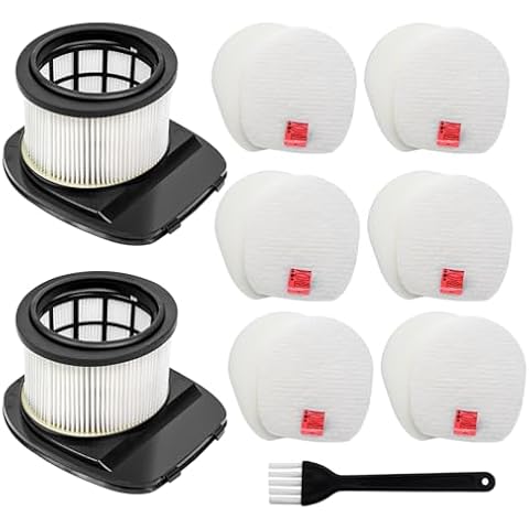 VIEWALL IZ361H Filters Compatible for Shark IZ361H IZ362H IZ363HT IZ163H IZ483H IZ482H IZ162H IZ462H IZ440H Pet Plus Cordless Stick Vacuum. 2 HEPA Filters, 6 Foam & 6 Felt Filte,1 Cleaning Brush Cover