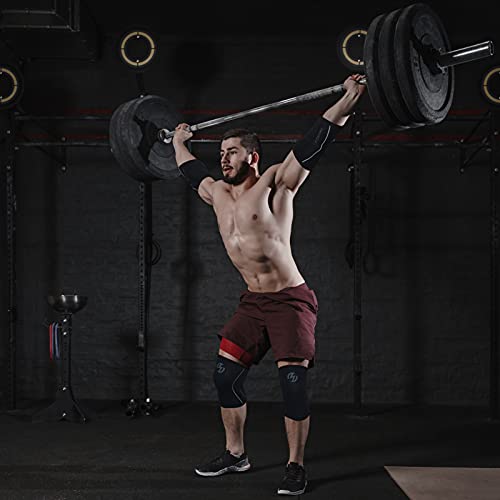 Elbow Sleeves (Pair),Support For Cross Training,Weightlifting,Powerlifting,Basketball And Tennis,5Mm Neoprene Compression Brace For Both Women And Men(Large) #TOP4