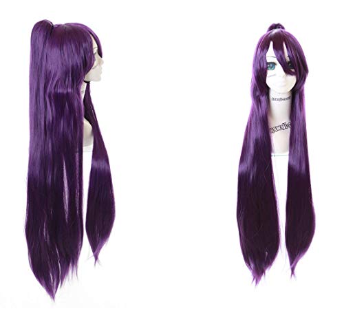 Perruque Tohka Yatogami Date A Live violette 100 cm volumineuse qui ne glisse pas en convention