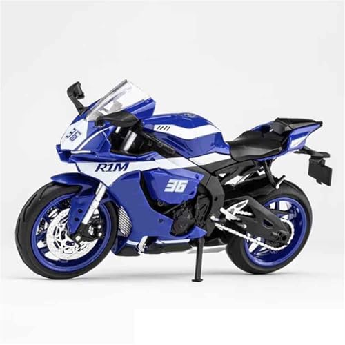 Moto miniature Yamaha R1M moulée sous pression avec suspension et direction