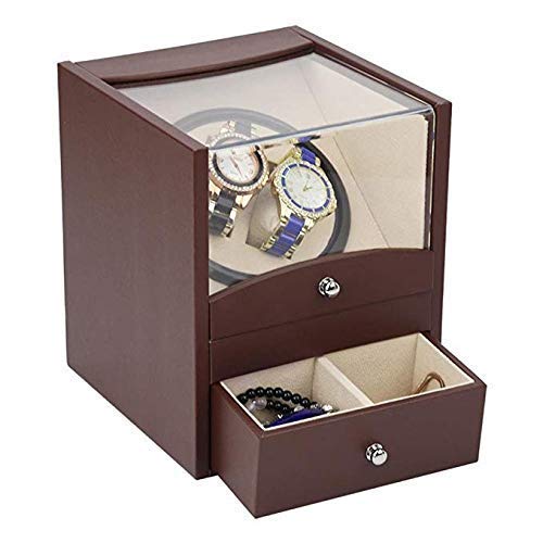 Remontoir montre automatique pour 2 montres coffret rouge à piles