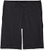 NIKE Boys Flat Front Short (LG (14-16 Big Kids), Black/Black)