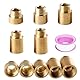 5 Stück Hahnverlängerung 1/2 Zoll, FORMVERSITY Verlängerung 1/2 Zoll x10mm/15mm/20mm/25mm/30mm Wasserhahnverlängerung aus Messing, Innensechskant Wasseranschluss Verlängerung