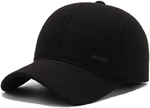 YAMEE Honkbalpet voor heren, winter, met opvouwbare
