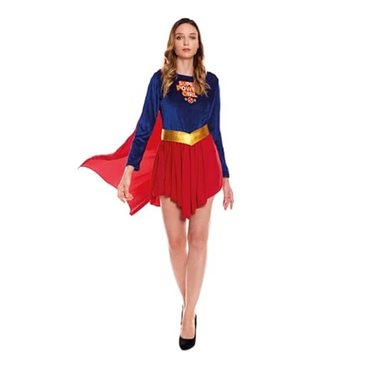 Partilandia Disfraz de Super Heroína Kriptoniana para mujer Talla S