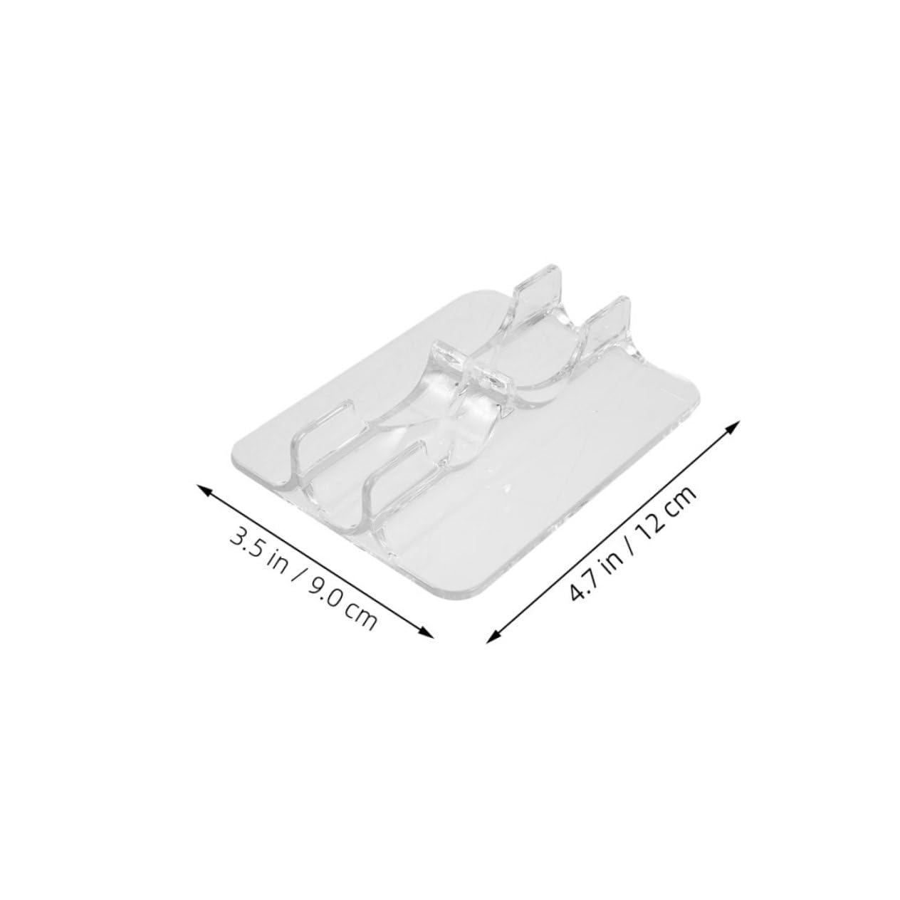 MUCKLILY 4pcs Inline Skates Display Stand: Transparent Roller Skate Holder For Stable Shoe Storage - Clear For Shops Events And Personal Use