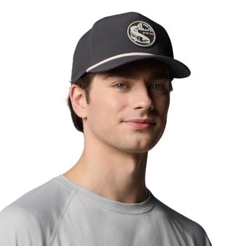 Image of Columbia Unisex Tidal Pursuit 3D Stretch Snap Back, Shark /Fish Circle Red Fish, One Size