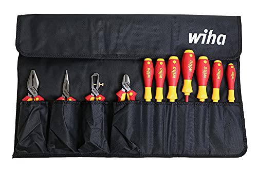 Wiha 32986 Alicate industrial isolado, conjunto com 11 peças