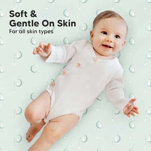 Image of 2-Pack Mini Crib Sheets Fitted, 38x26 Pack N Play Mattress Sheets (Lunaris) | Organic Cotton Sheets for Pack and Play Mattress, Soft, Breathable Playard Bedding Sheet, Mini Toddler Bed Cover, Boys, Girls