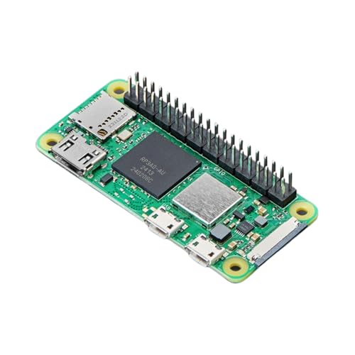 Pi Zero 2 WH - Pre Soldered Header, Quad-Core 1GHz CPU, 512MB RAM, Wi-Fi & Bluetooth, Mini HDMI, Micro USB, 40 GPIO, CSI Camera Port, 2023 Edition
