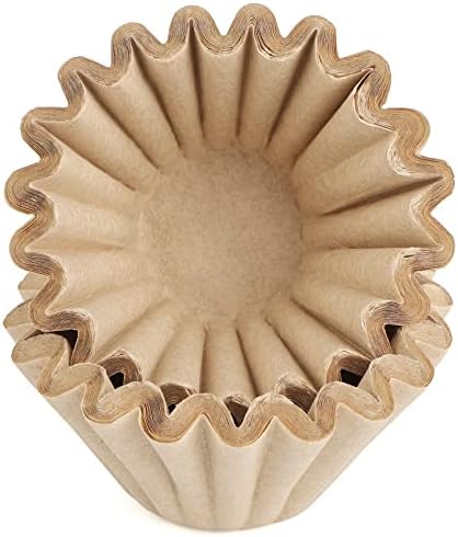 Segove Disposable Coffee Filters, 50 count 1-2 Cup 155mm Filter, Natural Brown Unbleached, fit small Basket Style Single Serve Coffee Makers, for Home Office Use Pour Over and Drip Coffee Maker