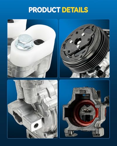 Image of PHILTOP 98485 Air Conditioner AC Compressor for Subaru Forester 2007-2010,Forester 2011-2013 2.5T,Forester 2014 2.0T,Impreza 2008-2009, Impreza 2010-2011 2.5L, Impreza 2010-2014 2.5T,WRX STI 2015-2019