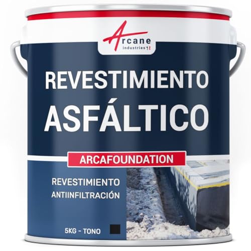 Revestimiento bituminoso de impermeabilización para cimientos de bloques de hormigón de casa: ARCAFOUNDATION - Negro - ARCANE INDUSTRIES