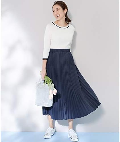 Amazon Co Jp 組曲 Kumikyoku 洗える T Cライトプリーツ ニットコンビワンピース ホワイト系 2 服 ファッション小物