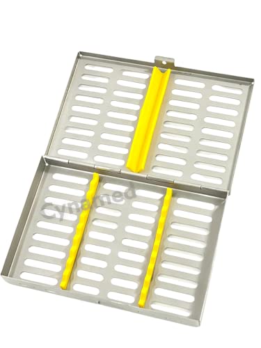 Cynamed Premium German Dental Surgical Autoclave Sterilization Cassettes Box Rack For 10 Instruments Branded #TOP1
