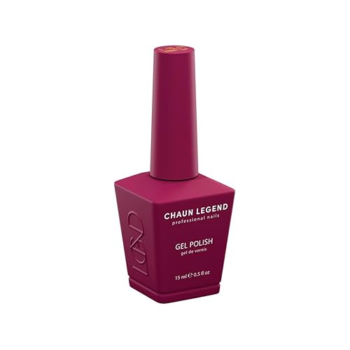 Chaun Legend - Esmalte de uñas de gel Botox Baddie LG5188 (morado ciruela) Esmalte de gel de curado UV LED de alto brillo, 0.5 fl oz
