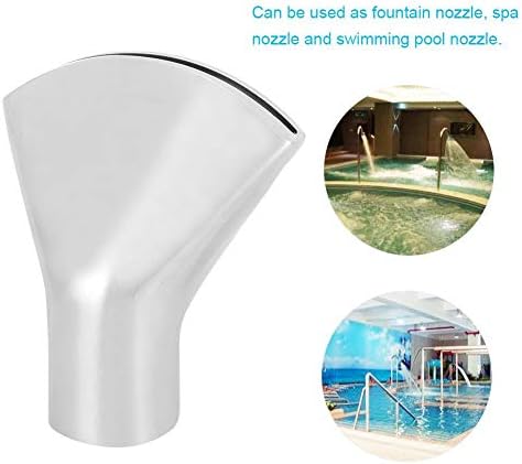 Fountain Nozzle, Brass Narrow Directional Fan-Shaped Fountain Nozzle Female Thread Landscape Spray for SPA Swimming Pool(G1in DN25)