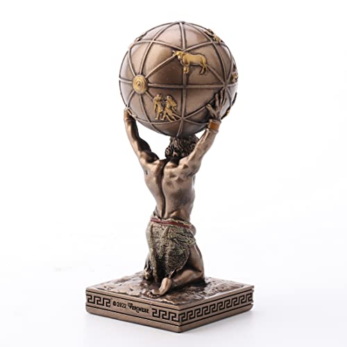 Veronese Design Atlas Greek Titan Bearer of The Sky Resin Hand Painted Miniature Figurine